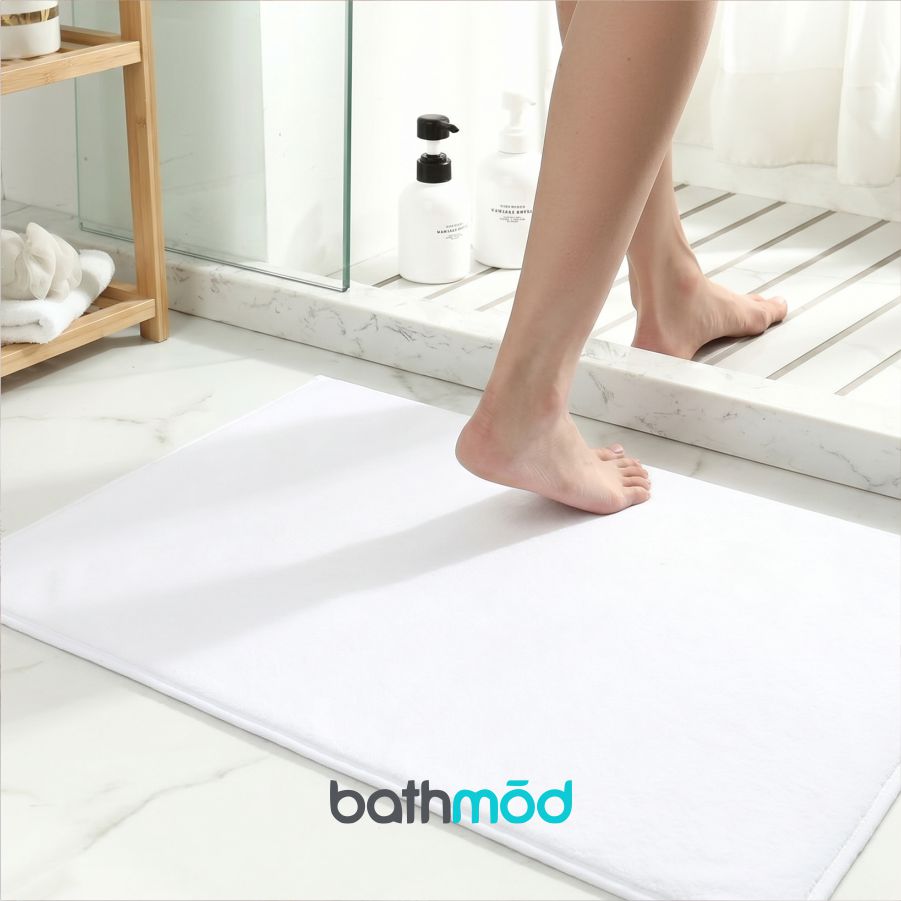 Alfombrillas de baño orgánicas de lujo (paquete de cuatro)