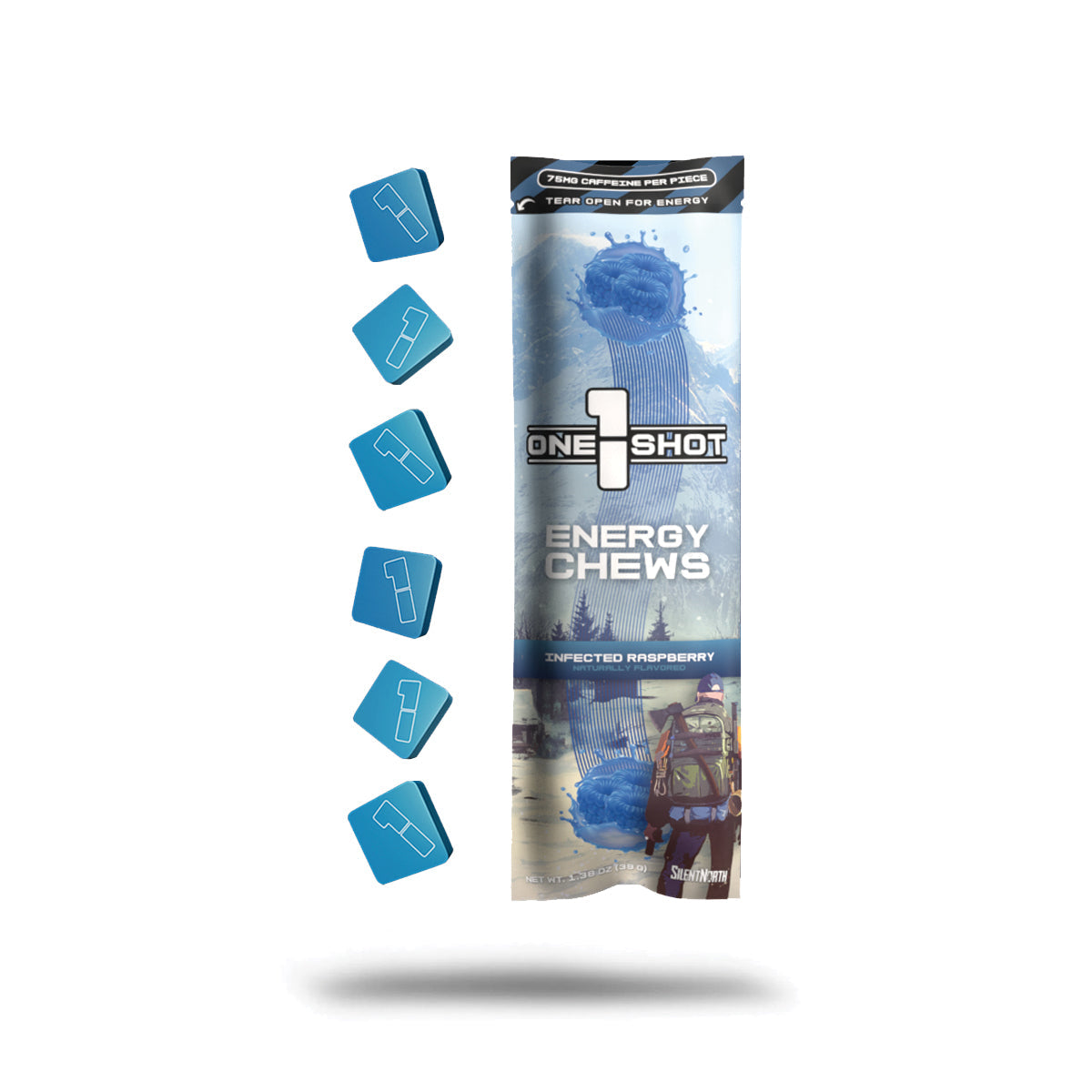 Infected Raspberry Energy Chews ft. Silent North (6 Piece Sleeve)