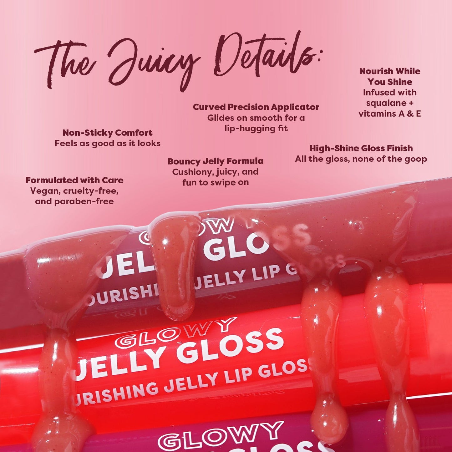 Glowy Jelly Gloss Nourishing Jelly Lip Gloss