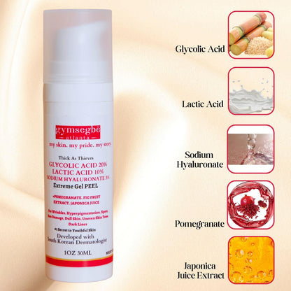 Thick As Thieves Pure Glycolic Acid Lactic Acid Extreme Gel Peel - 30ml