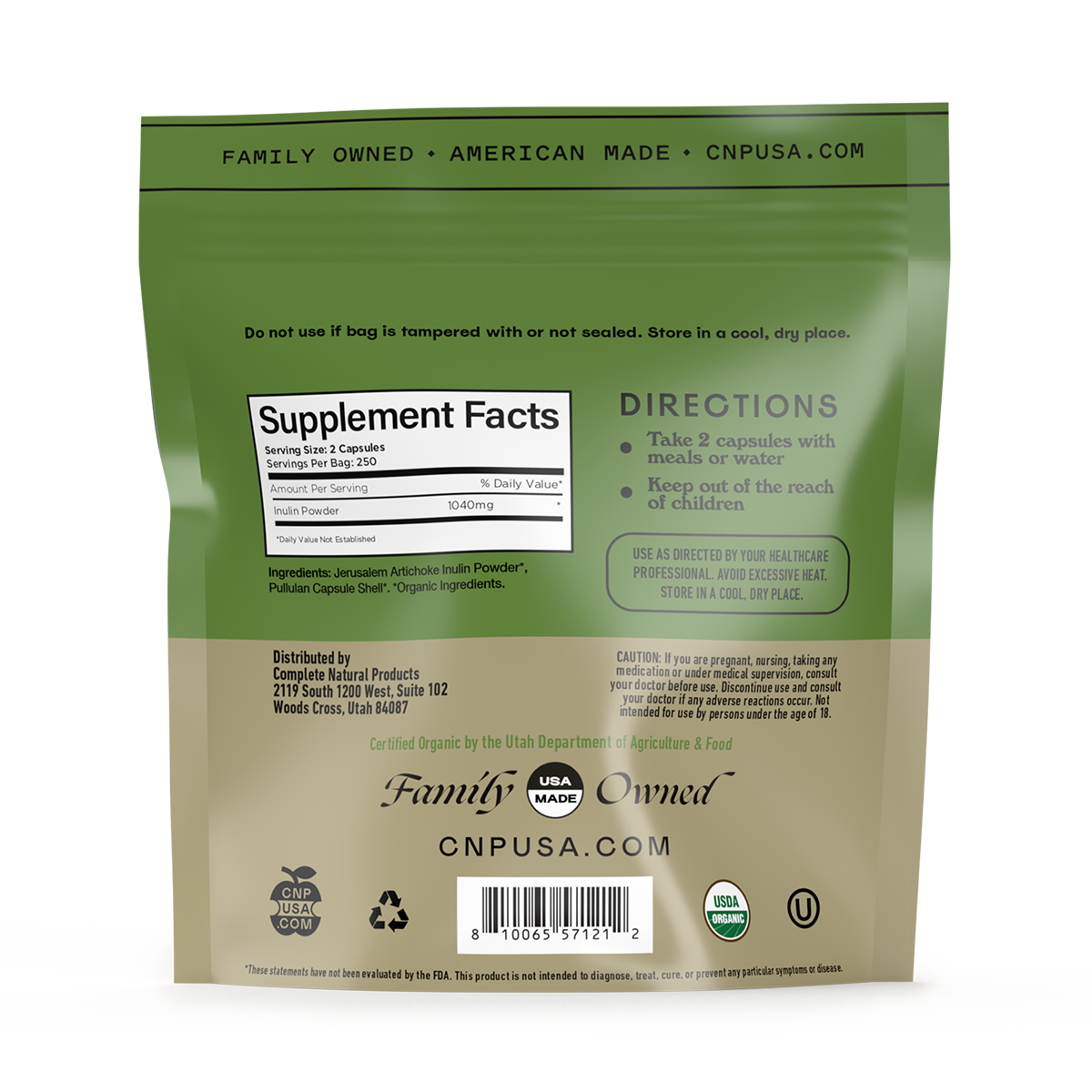 Organic Inulin Capsules