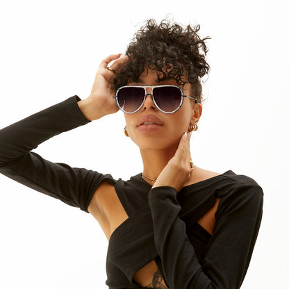 Ivy Luxe Clear & Black