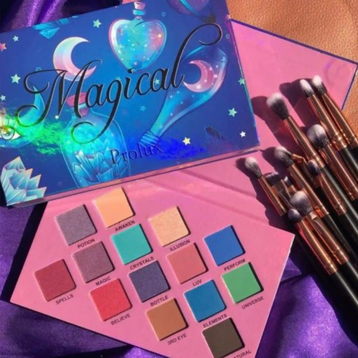 Paleta de sombras de ojos mágicas