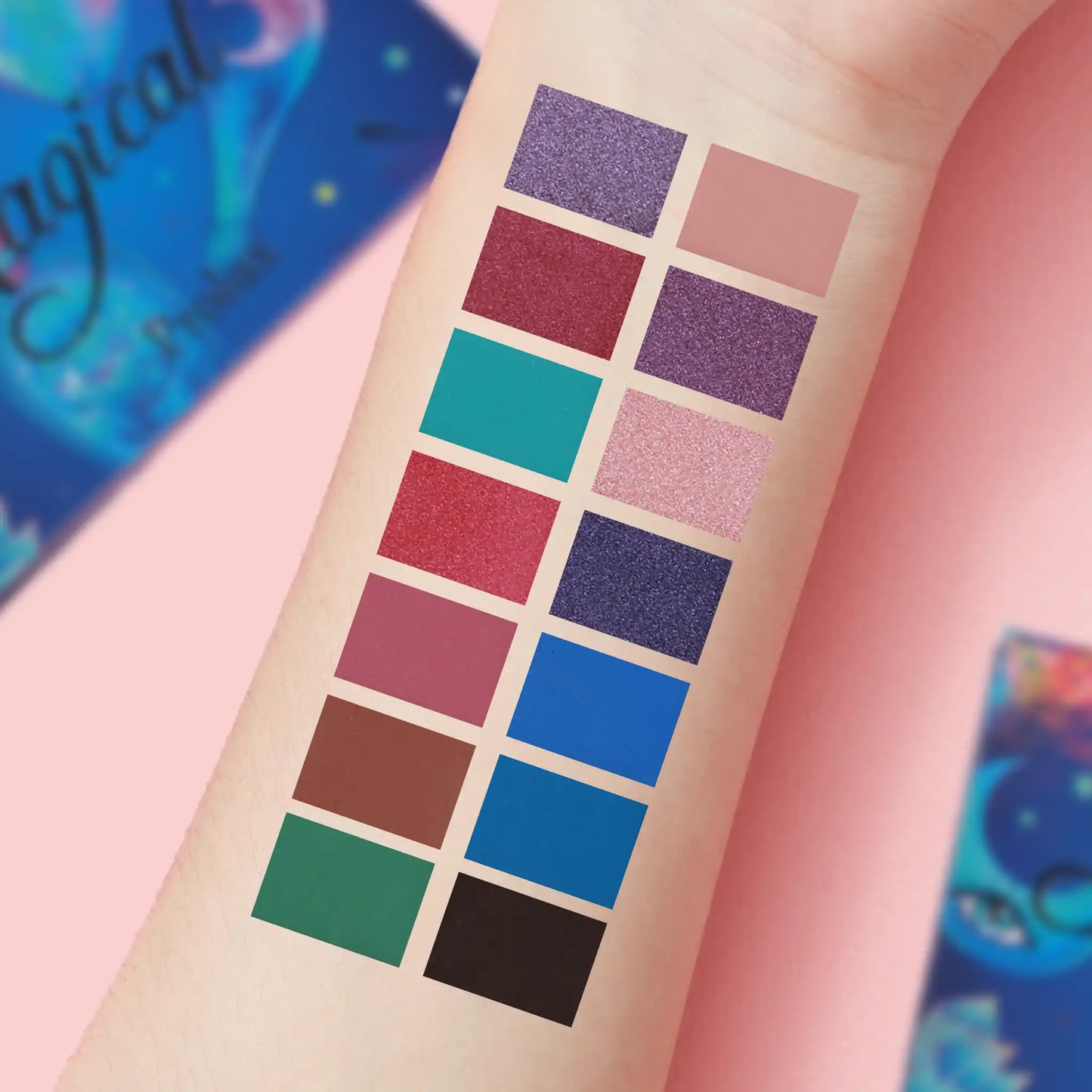 Paleta de sombras de ojos mágicas