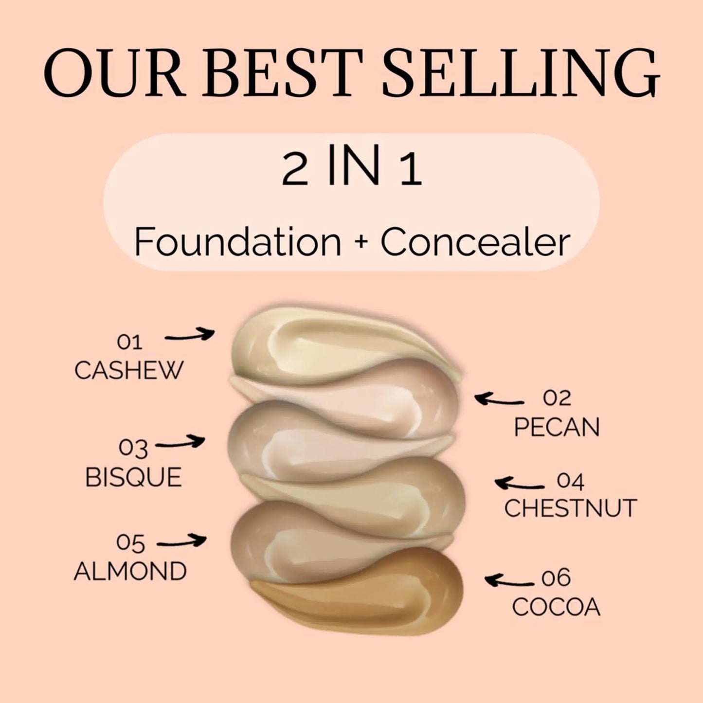 2 in 1 Foundation and Concealer