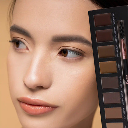 Kits de maquillaje para cejas | Paleta de 8 tonos con pincel