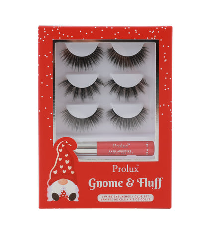 Gnome & Fluff : Lot de 3 paires de faux cils et colle