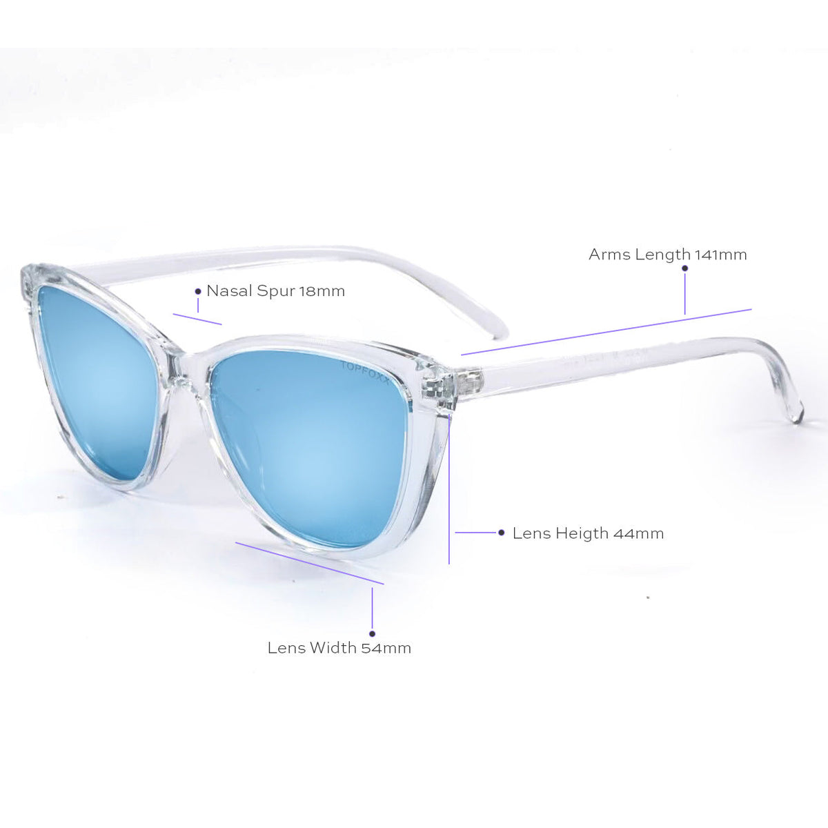 Kara Mirrored Blue