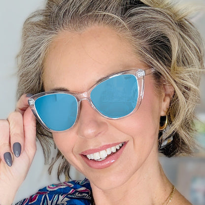 Kara Mirrored Blue