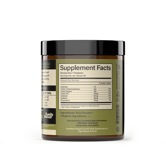 Organic Kelp Powder Supplement for Dogs & Cats