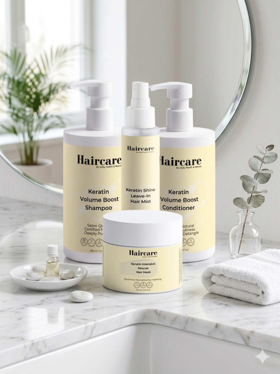 Keratin Complete Bundle — quadruple keratin formula, caffeine, rosemary oil & chanterelle extract
