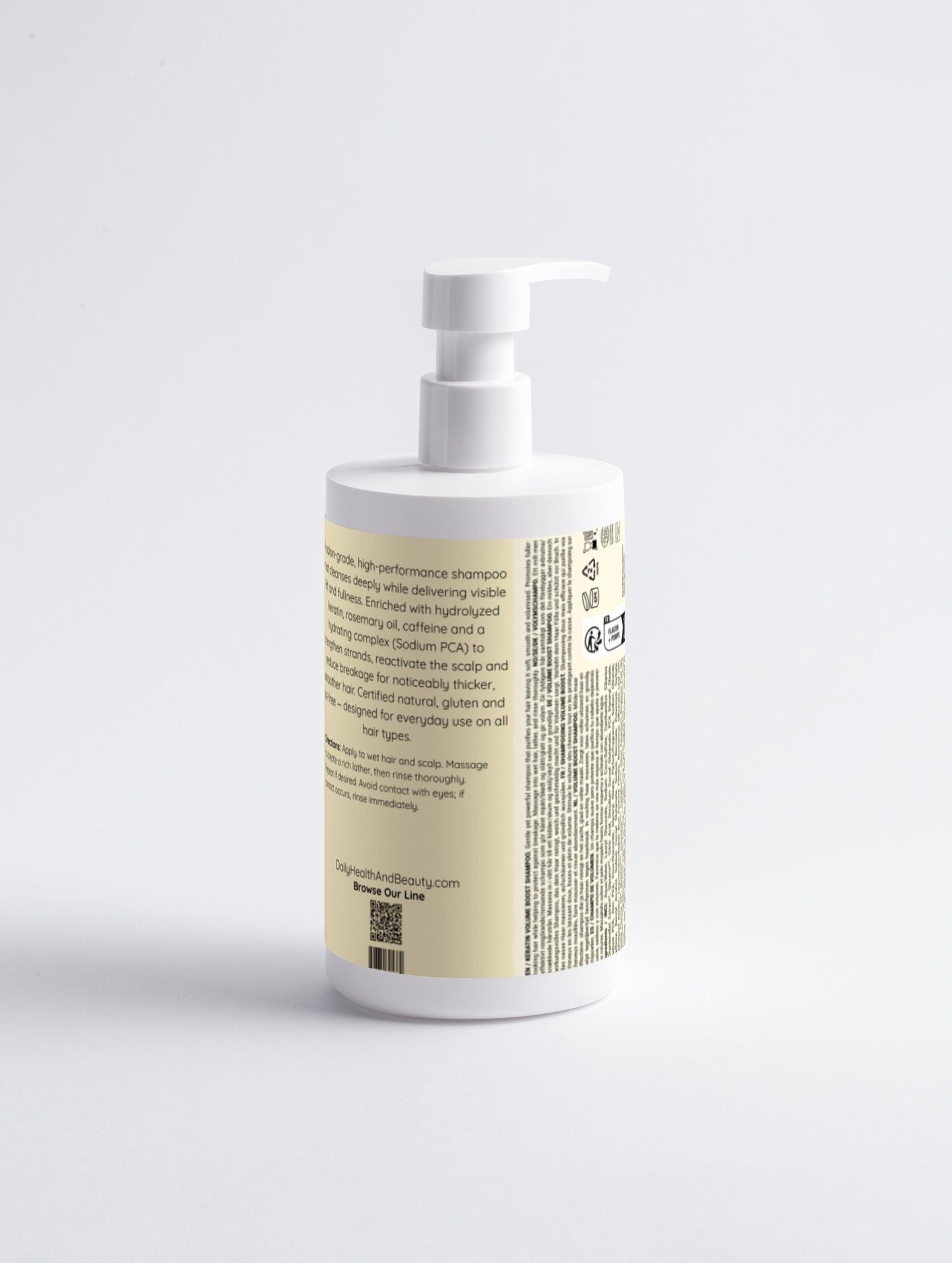 Keratin Volume Boost Shampoo Back