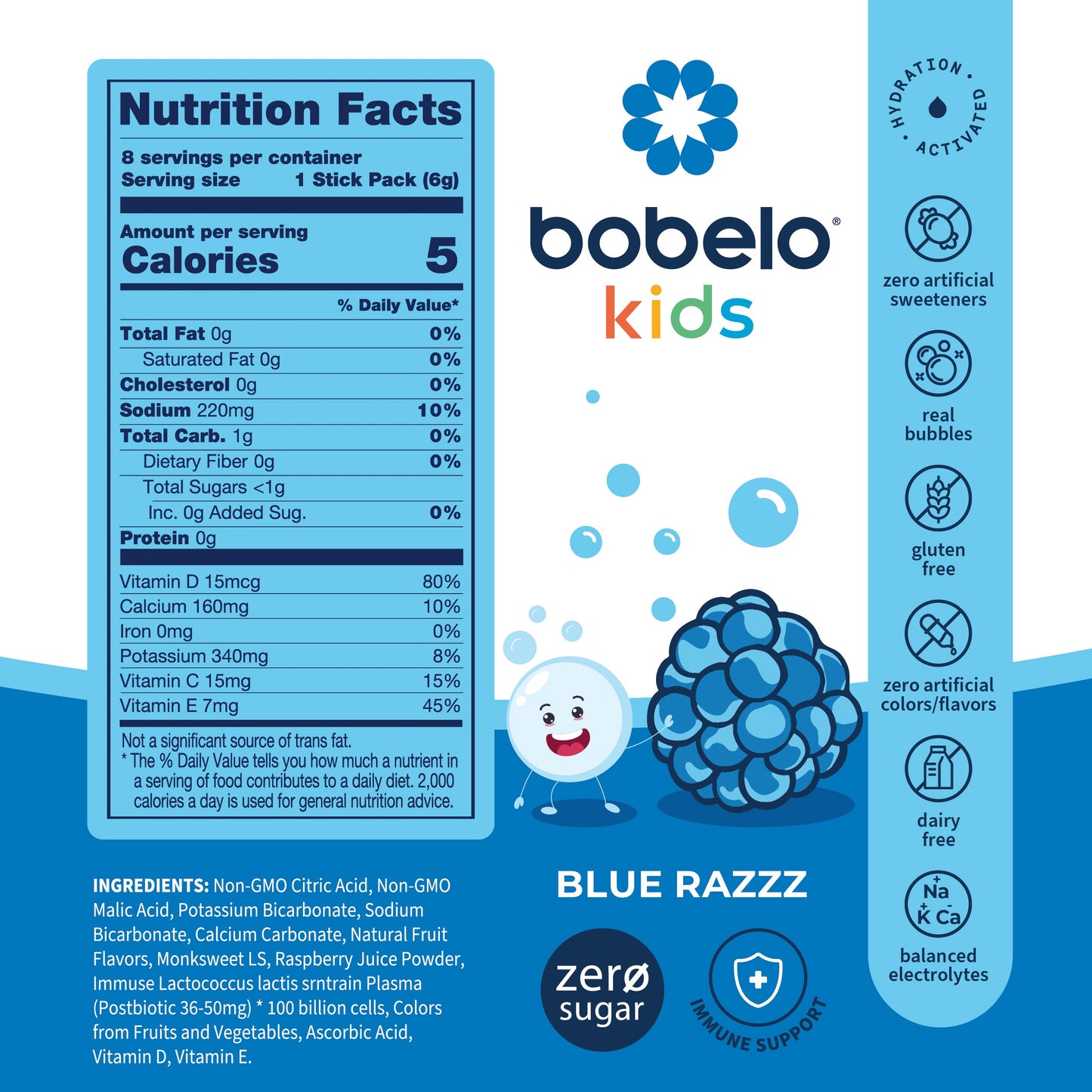 Postbiotic (Kids) Blue Razzz- Holiday Deal!