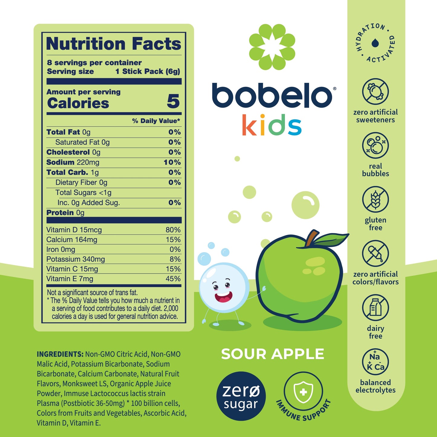 Postbiotic Immunity (Kids) Sour Apple- Holiday Deal!