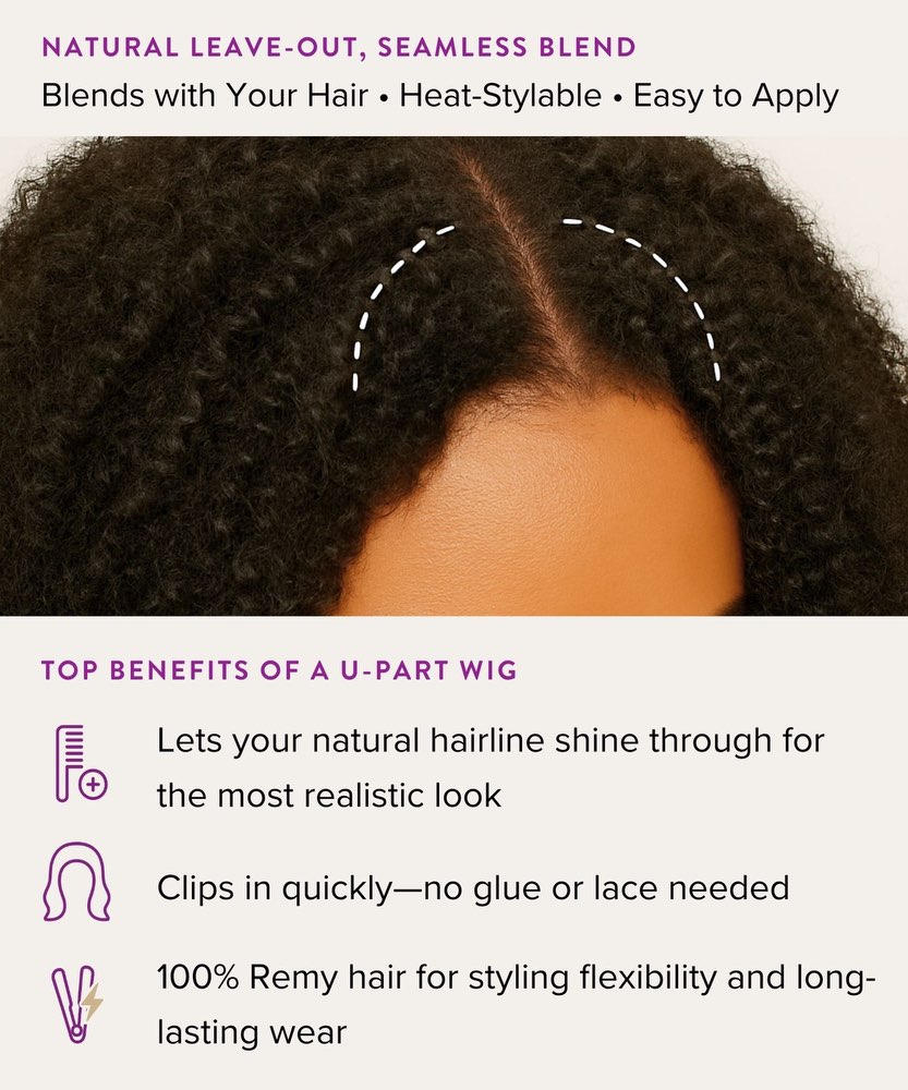 Kinky Curly U-Part Wig