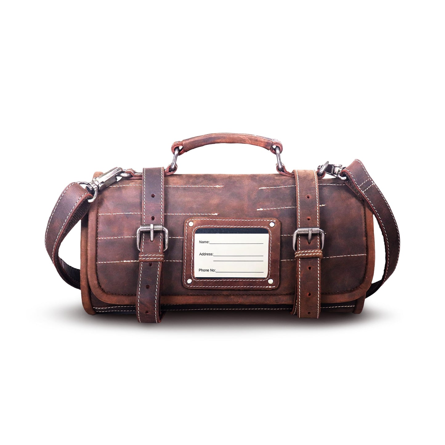 Sac à couteaux en cuir