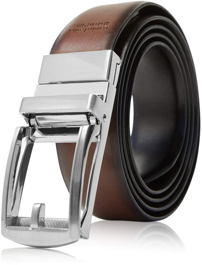 Leather Ratchet Reversible 3 in 1 Belt
