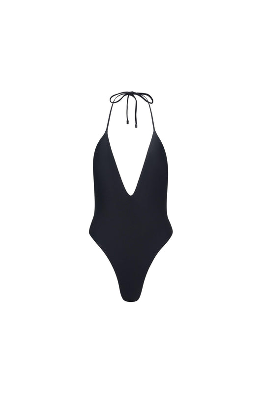 Los Cabos Deep V One Piece Black