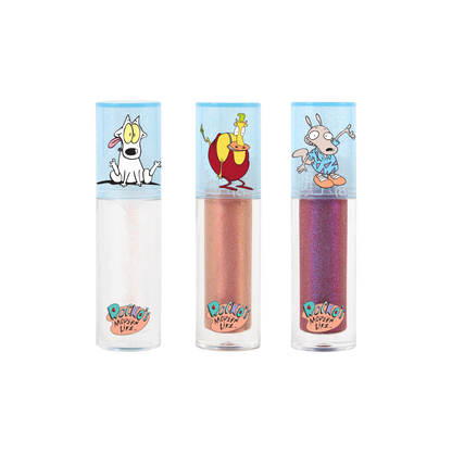 Rocko's Modern Life | Oh Snap! 3 PC Shimmer Lip Oil with Cosmetic Bag