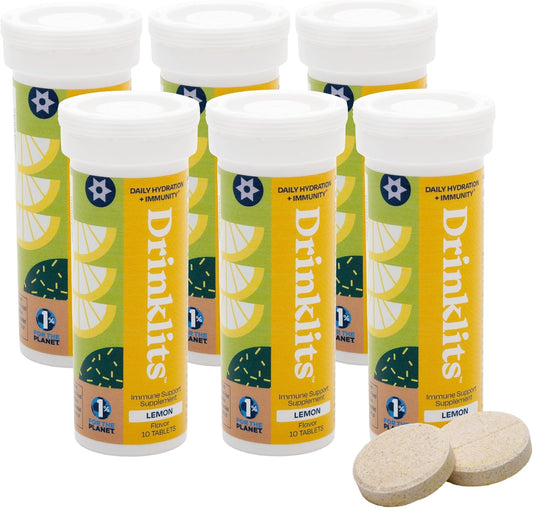 Lemon Daily Immune Support Tablets - 6 Tubes | 60 Servings