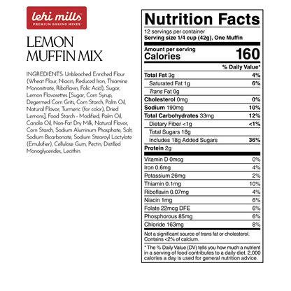 Lemon Muffin Mix