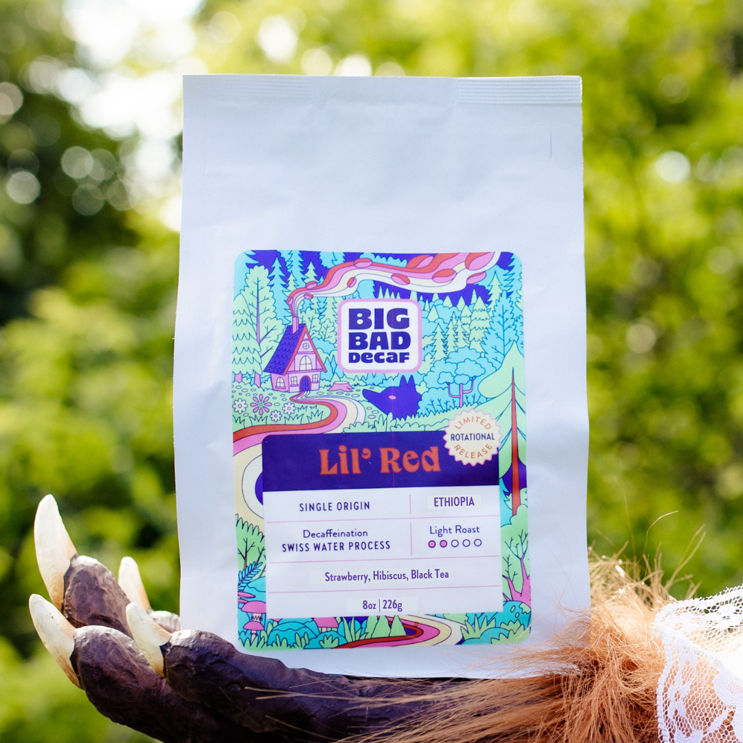 Lil' Red | Café descafeinado de origen único | Colombia | Proceso de agua suizo descafeinado