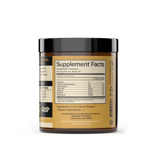 Organic Lion's Mane Mushroom Powder