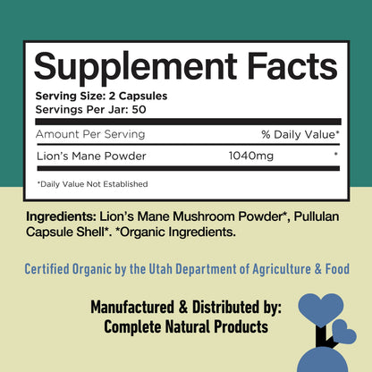 Organic Lion's Mane Capsules