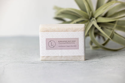 2x Himalayan Salt Soap Bar, Natural Unscented Soap, Vegan Handmade Soap