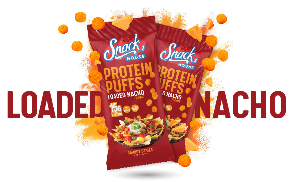 Nachos de proteína rellenos (porción individual) - Caja de 8 unidades