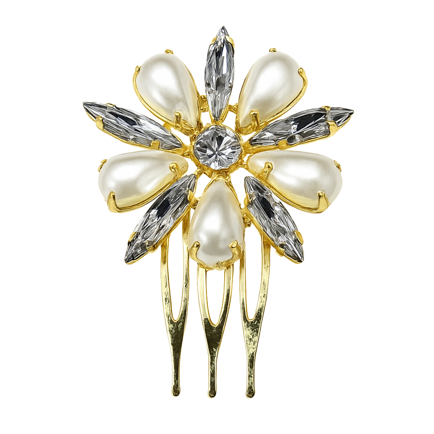 Lustrous Bloom Hair Comb