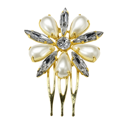 Lustrous Bloom Hair Comb