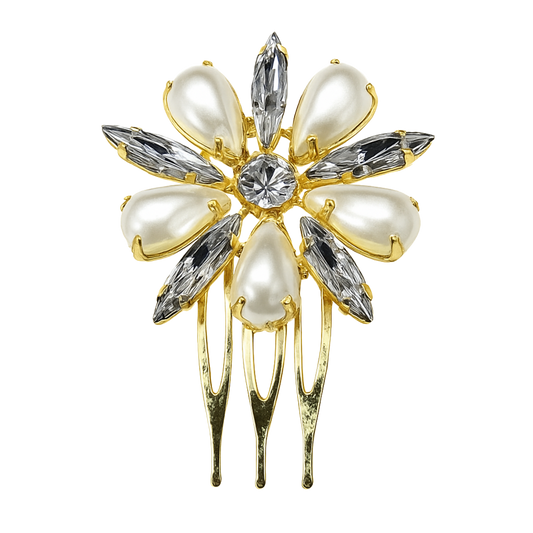 Lustrous Bloom Hair Comb