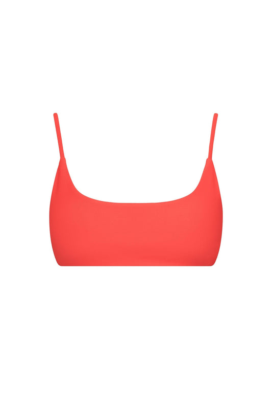 Malibu Bralette Bikini Top Red