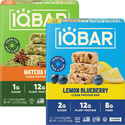 Lemon Blueberry & Matcha Chai (24 Bars)