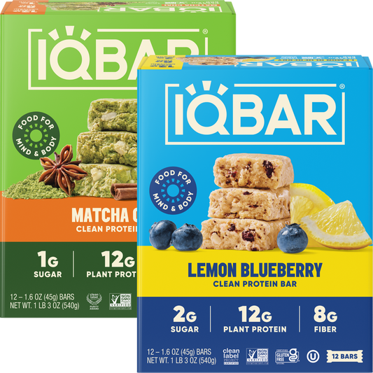 Lemon Blueberry & Matcha Chai (24 Bars)
