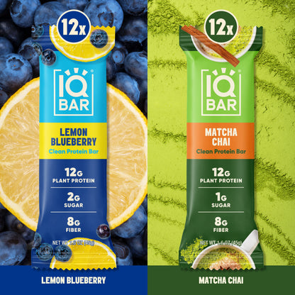 Lemon Blueberry & Matcha Chai (24 Bars)