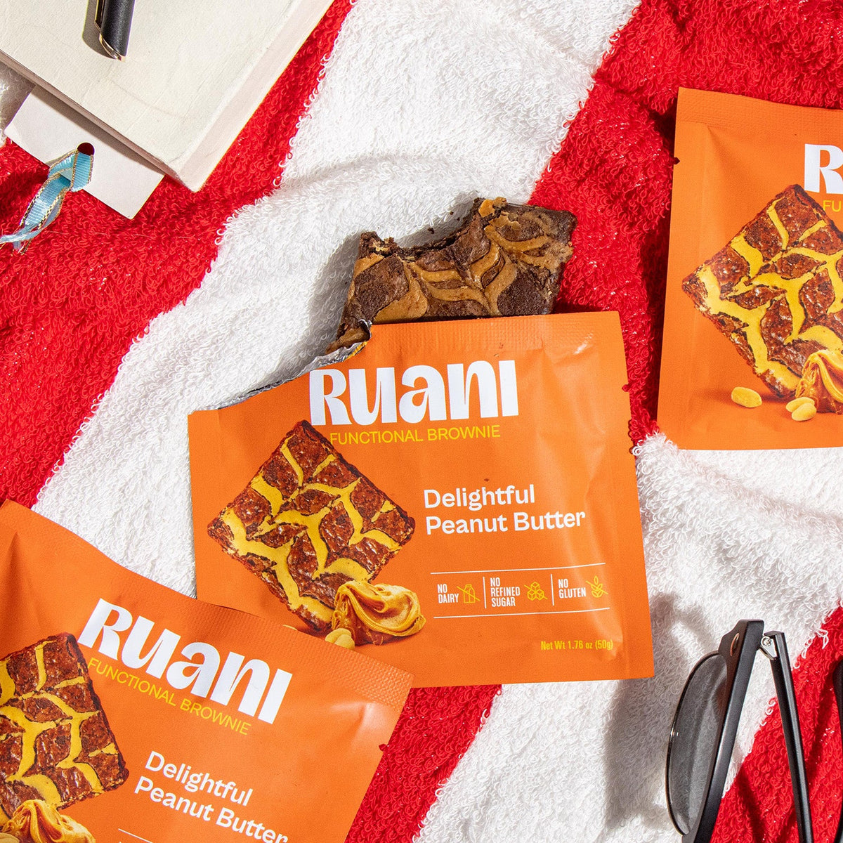6 pack Delightful Peanut Butter Brownie