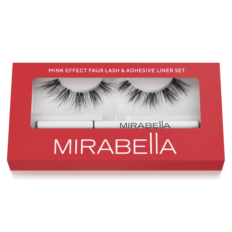 Mink Effect Faux Lash & Adhesive Liner Set