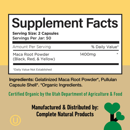 Organic Maca Root Capsules