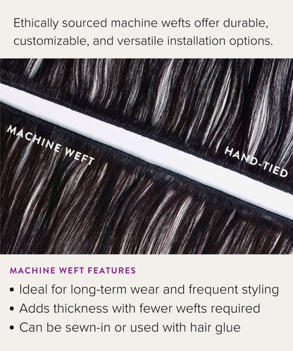 Wavy Virgin Hand-Tied Weft