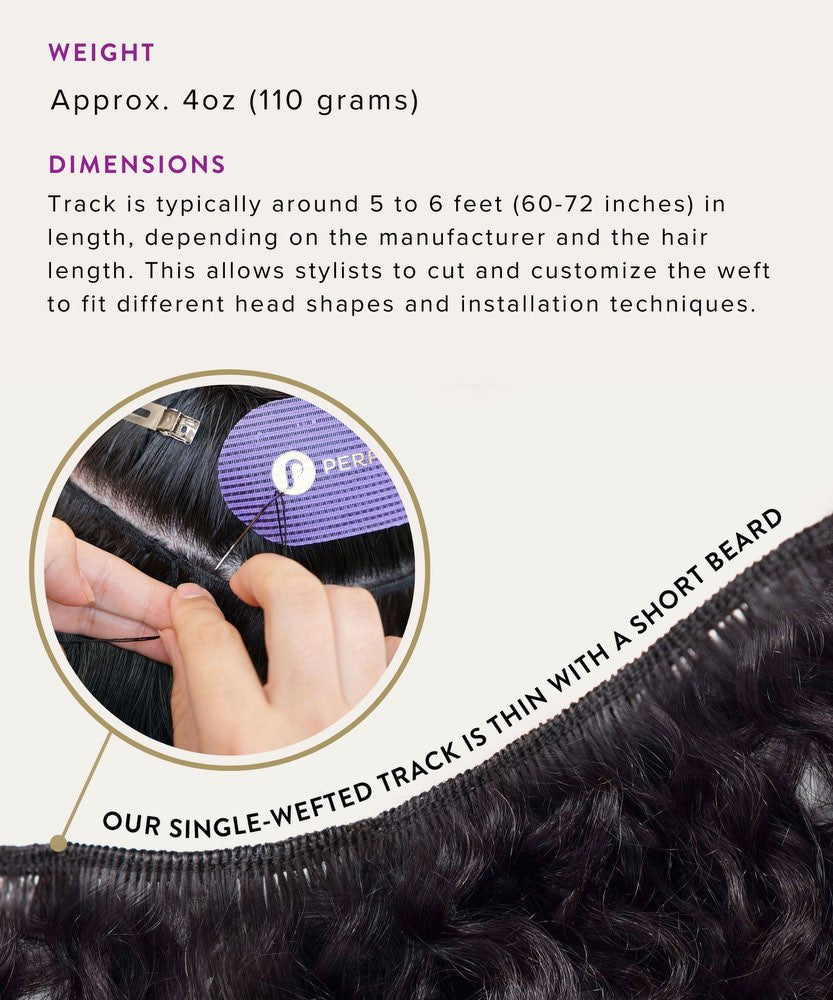 Kinky Curly Steam Permed Machine Weft