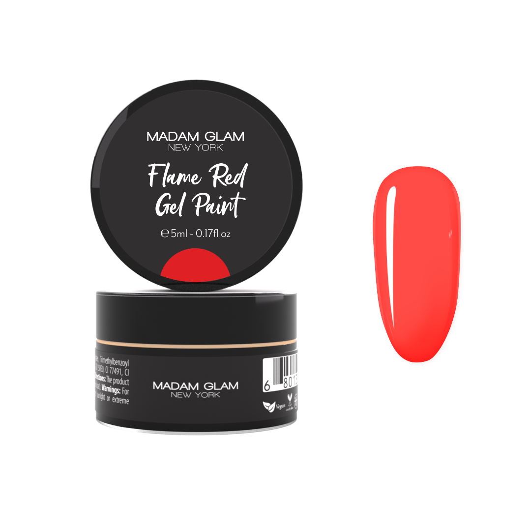 Flame Red Gel Paint