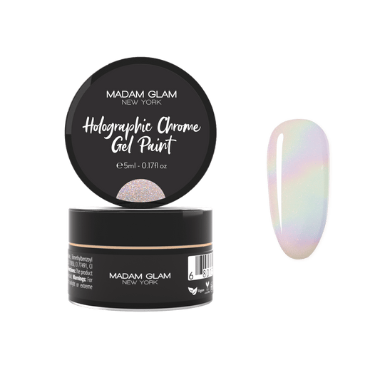 Holographic Chrome Gel Paint