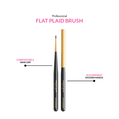 Professional Flat Plaid Nail Brush