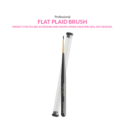 Professional Flat Plaid Nail Brush