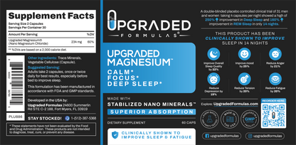 Upgraded Magnesium: Clinically Shown To Greatly Improve BOTH REM and Deep Sleep