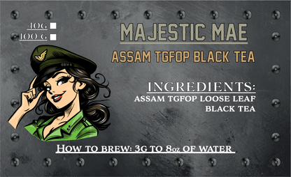 Majestic Mae | Té Assam negro suave de hojas sueltas