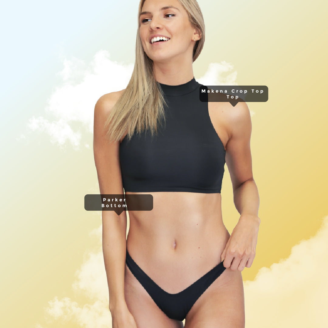 Makena Sleeveless Bikini Crop Top