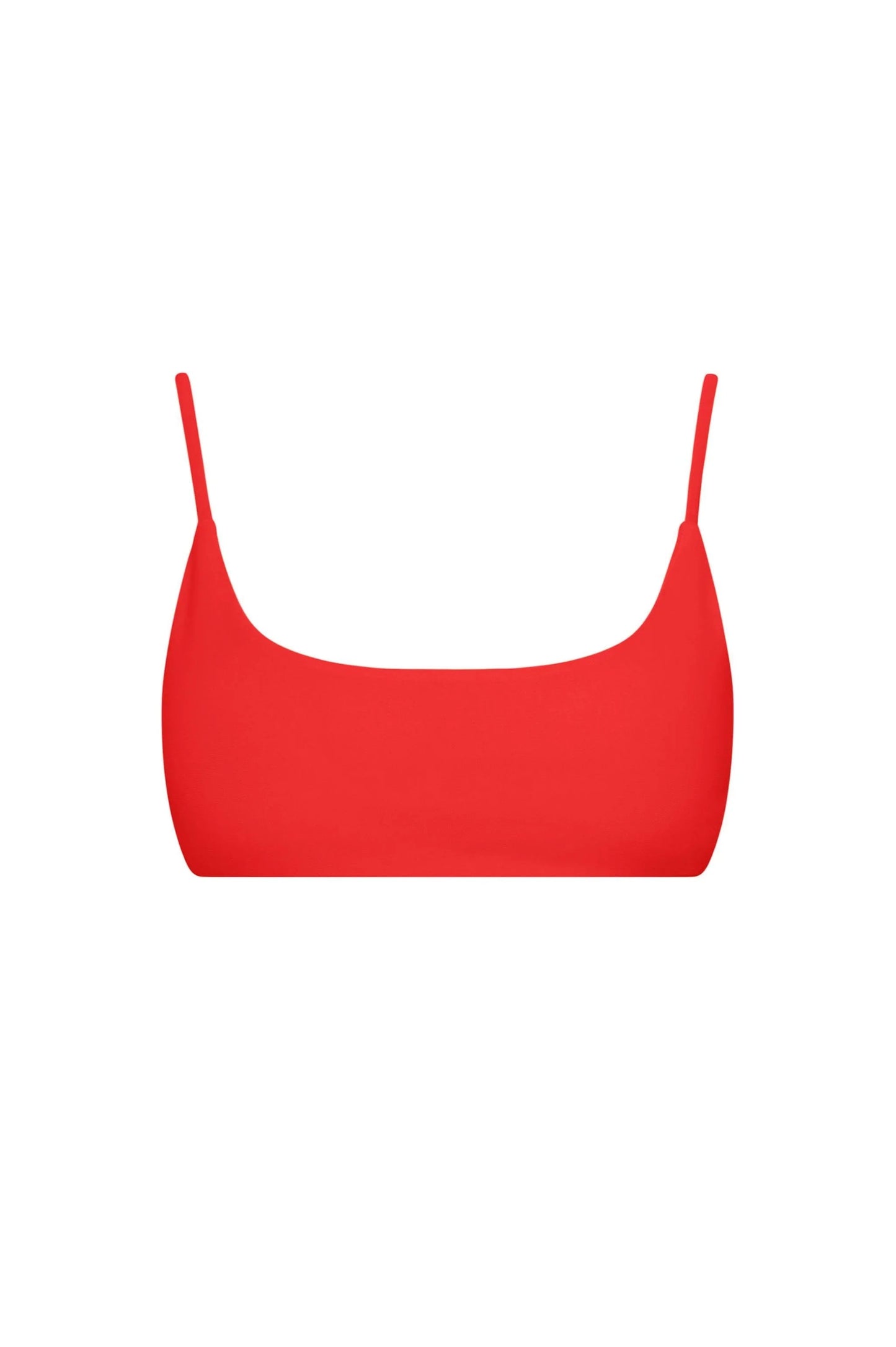 Malibu Bralette Bikini Top Red